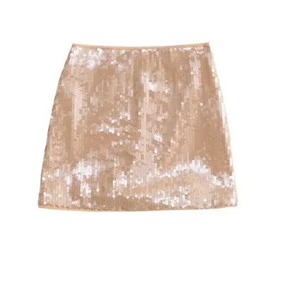 sequin mini skirt