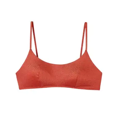 red metallic Etam bralette