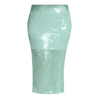 aqua sequin Eloquii skirt