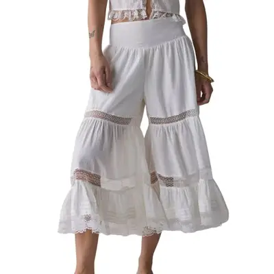 model wearing cutout bloomers