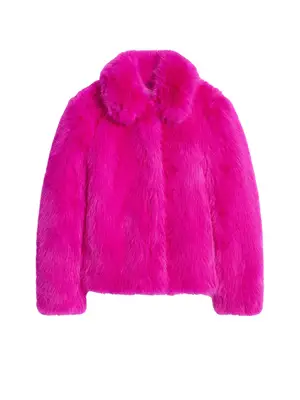 bright fuchsia oversized coat 
