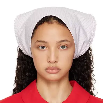 Sandy Liang Pink Cedro Bandana on model