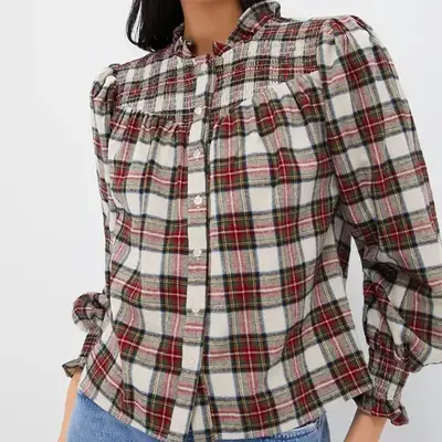 The Shirt by Rochelle Behrens Plaid Nicole Shirt