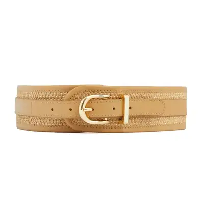 Tuckernuck Accessories Raffia Waist Belt in tan