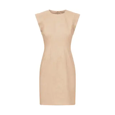 Veronica Beard Rosedale Linen Dress in khaki melange