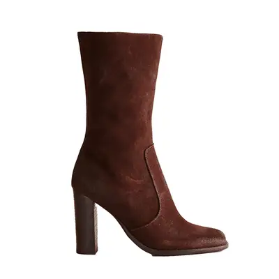 Brother Vellies Lauryn Boot in washed brown suede