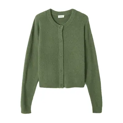 American Vintage Damsville Cardigan in turtle green melange