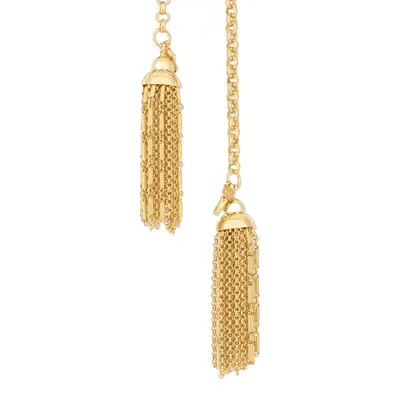 Christina Caruso Gold Tassel Necklace