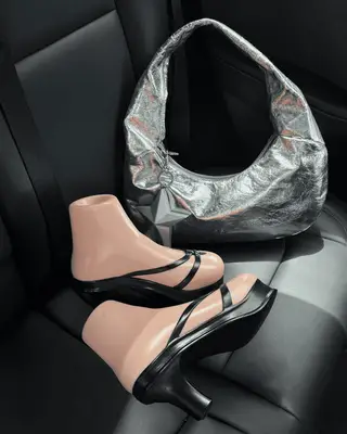 Bratz x Urban Sophistication The Anon Bag in Silver Foil