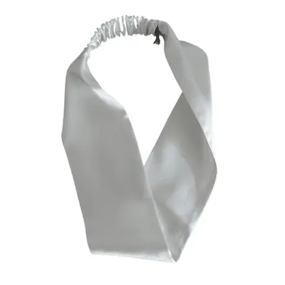 Sylki Silk Wide Headband in white