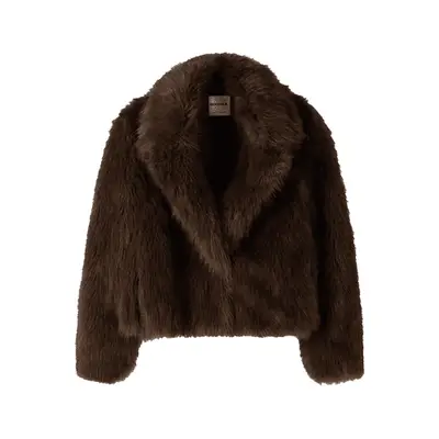 Misha Sandra Mesh Top in black with crystals