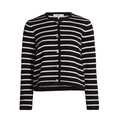 Good American Good Skate Wide Jeans in black on model