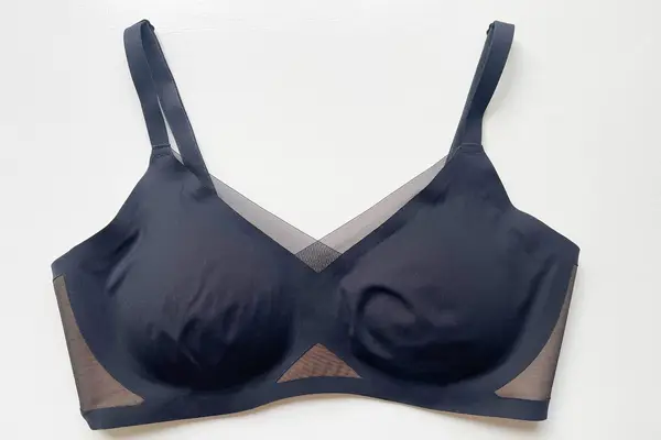 Two models showcasing wireless bras and underwear