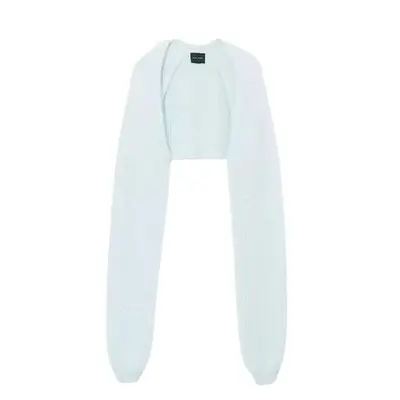 Baby blue mohair bolero cardigan