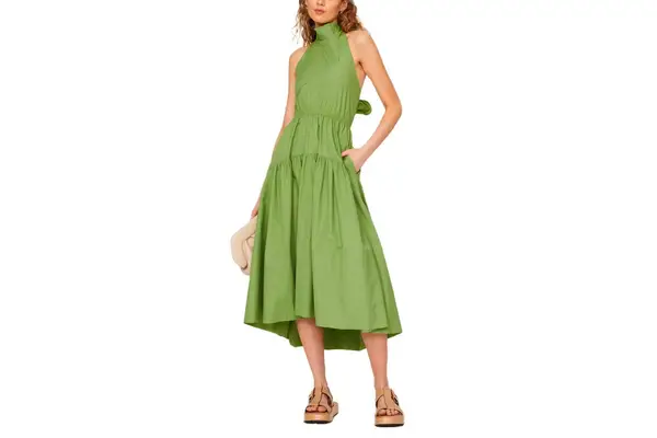 Rent The Runway Vince Draped Neck Halter Dress