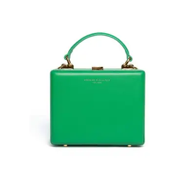 Brandon Blackwood Kendrick Trunk green leather handbag
