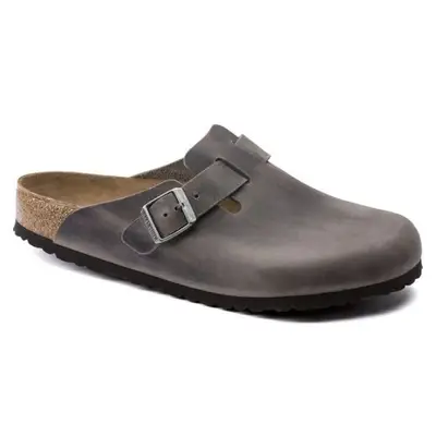 gray Birkenstock Boston soft footbedclog