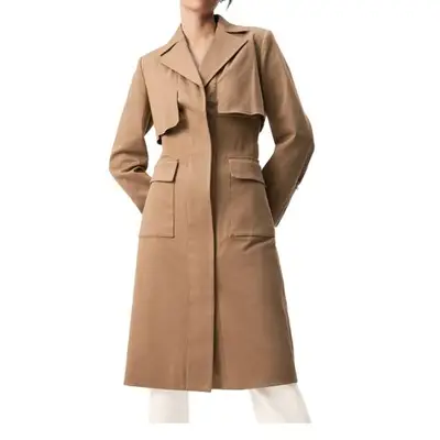 Alo camel trench coat