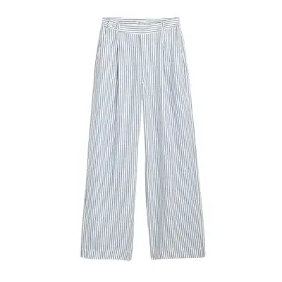 striped blue and gray pants