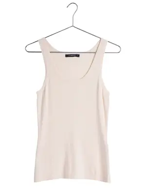 Beige Leimere knit tank top 
