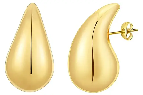 Apsvo Chunky Gold Hoop Earrings for Women