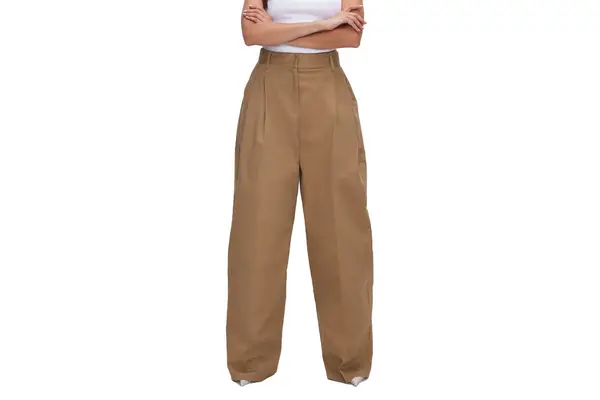 Good American Good â90S Pleated Stretch Trousers
