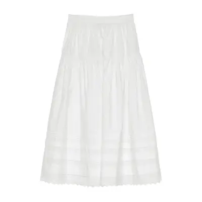 Sezane Marcelo Tank Top in ecru and navy stripe