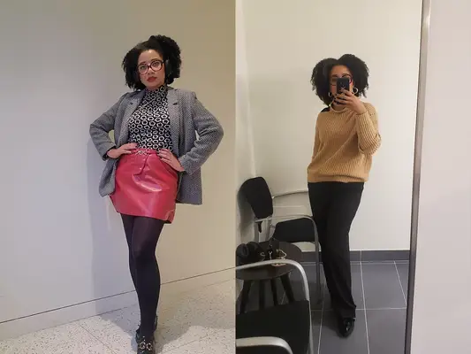 Eden Stuart wearing rent the runway outfits