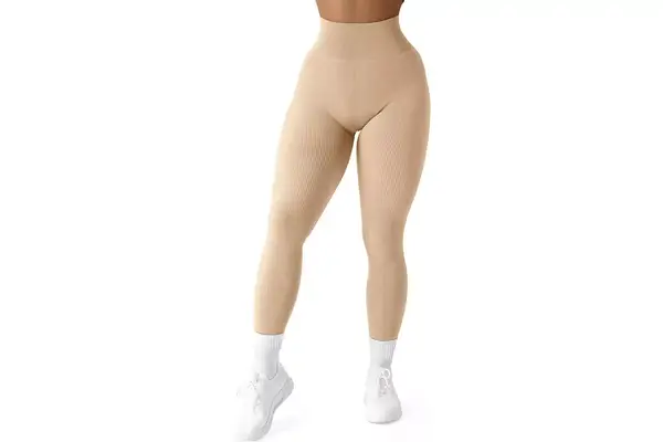 Suukess Ribbed Seamless Leggings