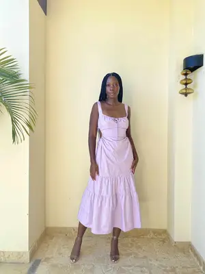 light purple dress