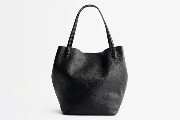 The Oversized Shopper Tote in Soft Grain Leather