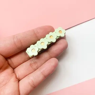 Acrylic Flowers Barrette Clips,