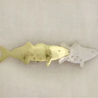 North Atlantic 2 Fish Barrette