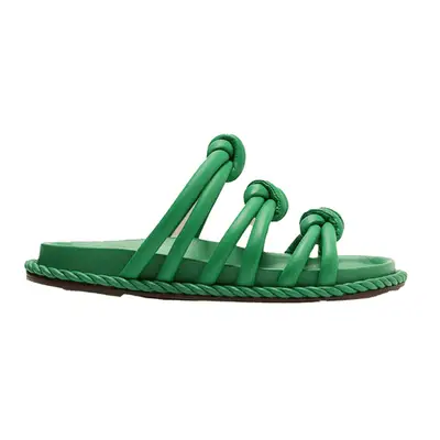 Farm Rio Green Tie Flat Sandal