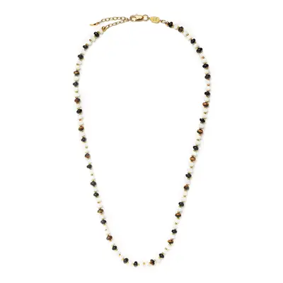Missoma Savi Pearl & Gemstone Beaded Necklace