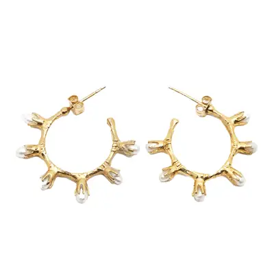 Omi Woods The Bamboo Pearl Earrings