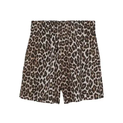 H&M High Waist Shorts in leopard print