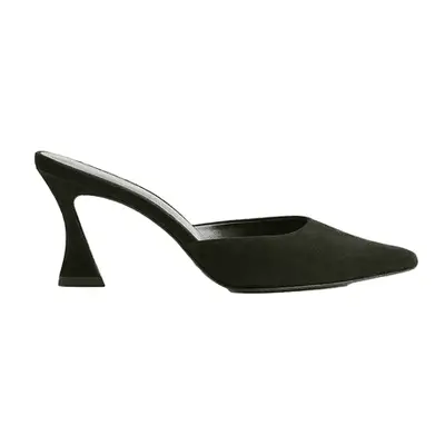 Reformation Watson Heeled Mule in black suede