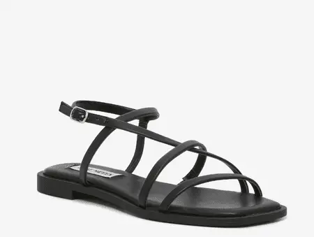 Steve Madden Black Strappy Sandal 