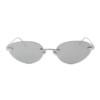 Elisa Johnson Trinity sunglasses in gloss silver