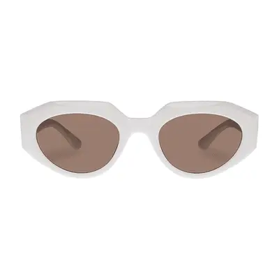 Aire Aphelion sunglasses in ivory with hazel tinted shades