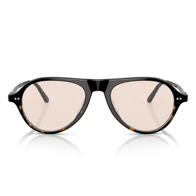 Oliver Peoples Emet sunglasses in gray tortoise with beige tinted lenses