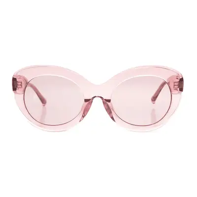 Linda Farrow x The Attico Cat-Eye Frame Sunglasses in pink