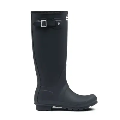 Hunter Original Tall Rain Boots in navy blue