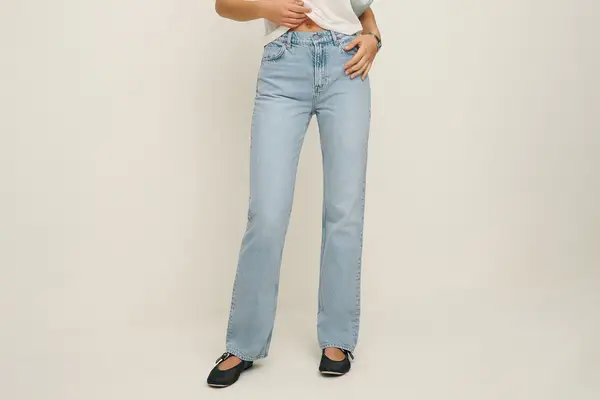 Reformation Abby High Rise Straight Jeans