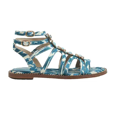 Sam Edelman Tianna Gladiator Sandal in blue lapis multi