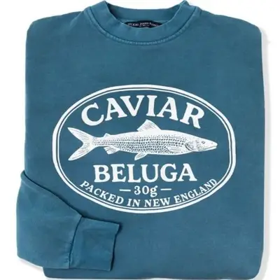 Blue Beluga Caviar Sweatshirt