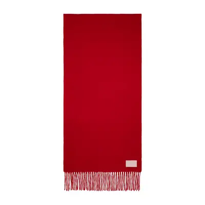 Aeyde Bela Cashmere Scarf in cranberry red