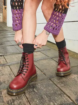 Marc Fisher Leina Layered Look Tall Boots in dark red