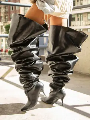 Jack Erwin Lola Zip Ankle Boot in black nappa leather